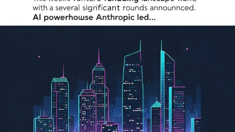 AI and Frontier Tech Lead Weekly Funding: Anthropic Secures $5 Billion from Amazon