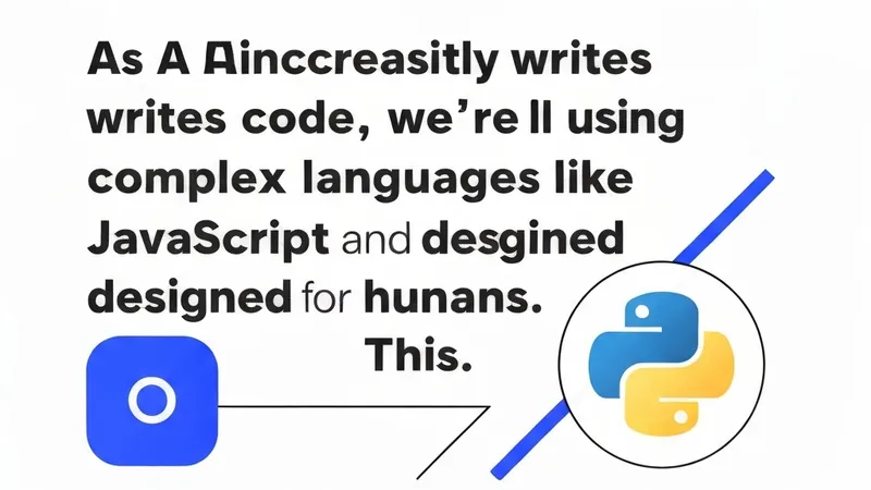 AI Doesn't Need Your Programming Language: The Future of Code is Simpler and More Efficient