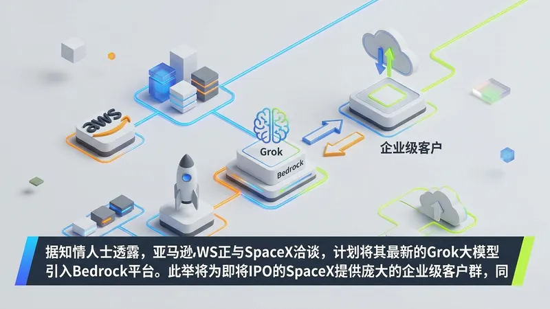 亚马逊AWS计划引入SpaceX旗下Grok模型