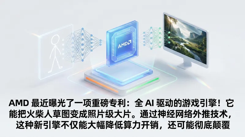 AMD 申请全 AI 驱动游戏引擎专利：剑指虚幻引擎，开启神经渲染新纪元