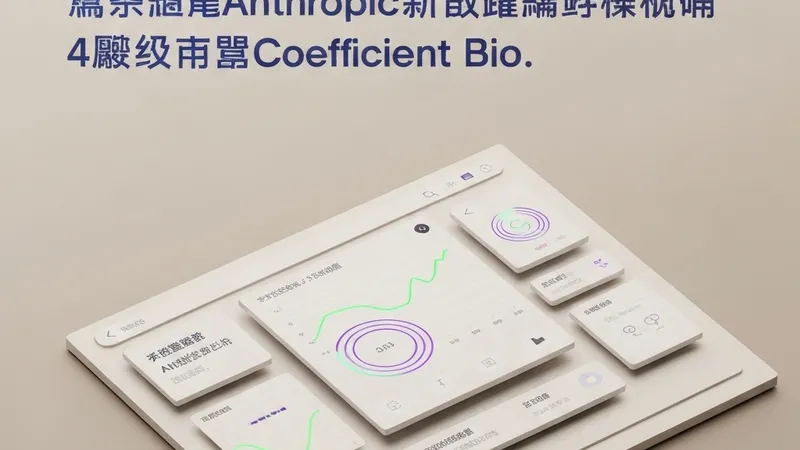 Anthropic 斥资4亿美元收购 Coefficient Bio，加速AI生物科技和药物研发