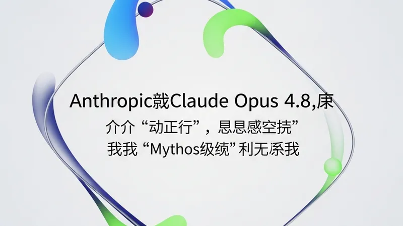 Anthropic发布Opus 4.8：支持动态工作流与思考控制