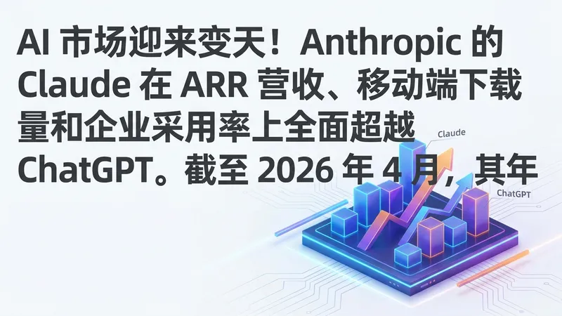 Anthropic 创下历史！Claude 在企业端超越 ChatGPT 领跑 AI 市场