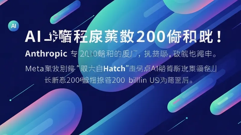 Anthropic巨额投资谷歌云，Meta加速AI代理研发