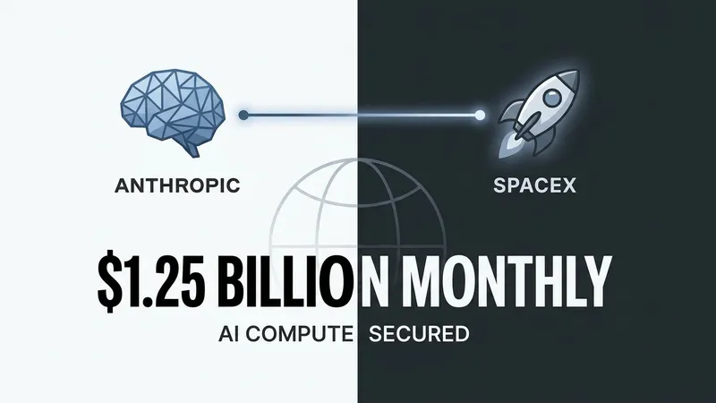 Anthropic to Pay SpaceX $1.25 Billion Monthly for AI Compute
