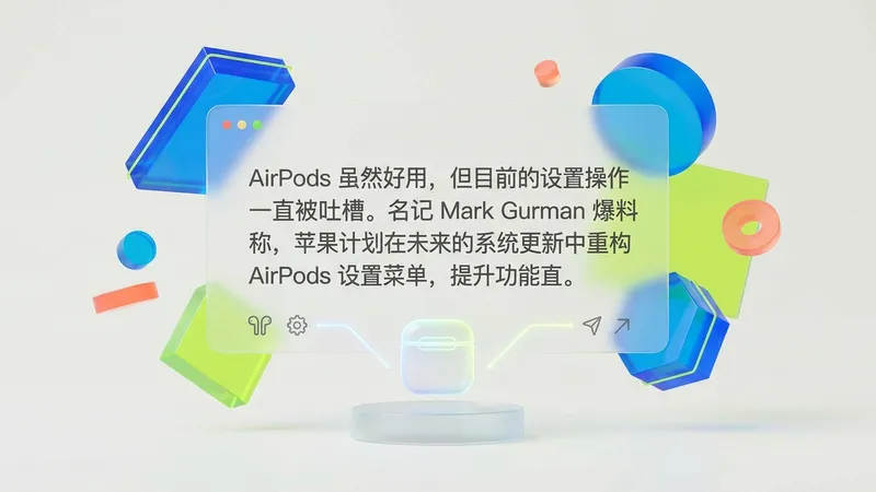 苹果计划大幅优化 AirPods 设置：iOS 将迎来更便捷的控制体验