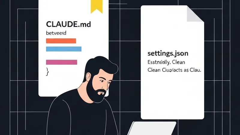 Claude Code: Understanding the Roles of CLAUDE.md vs. settings.json for AI Agent Configuration