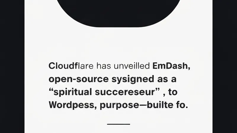 Cloudflare Unveils EmDash: An AI Agent-First Platform Challenging WordPress's Architecture