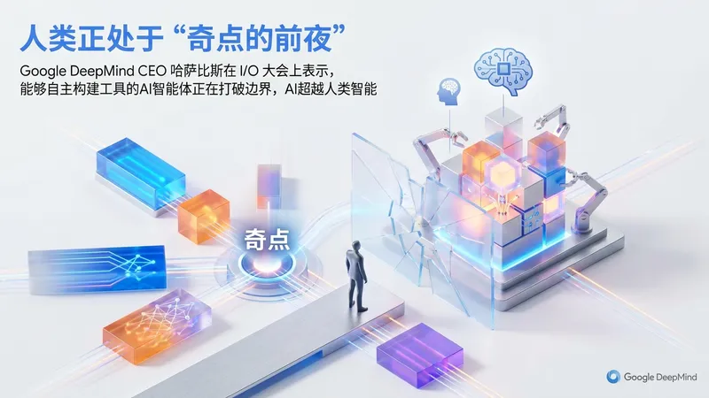 DeepMind CEO哈萨比斯：AI奇点临近，智能体将开启自我进化新纪元