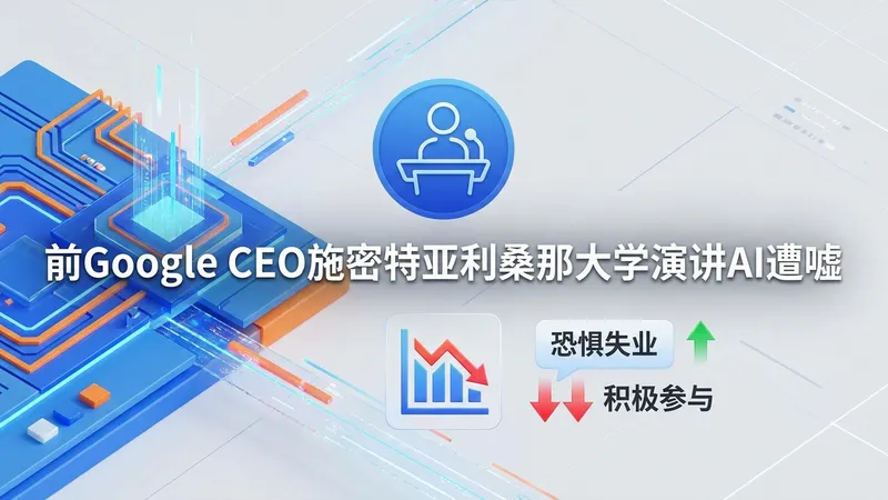 前Google CEO施密特毕业典礼谈AI遭嘘声：承认技术副作用并呼吁学生积极塑造未来