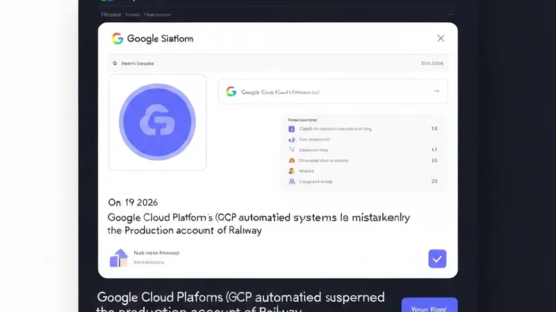 Google Cloud Erroneously Suspends Railway Production Account, Leading to 8-Hour Outage