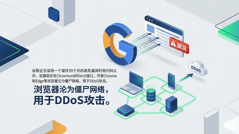 谷歌意外泄露Chromium高危漏洞代码，数百万用户面临“僵尸网络”风险