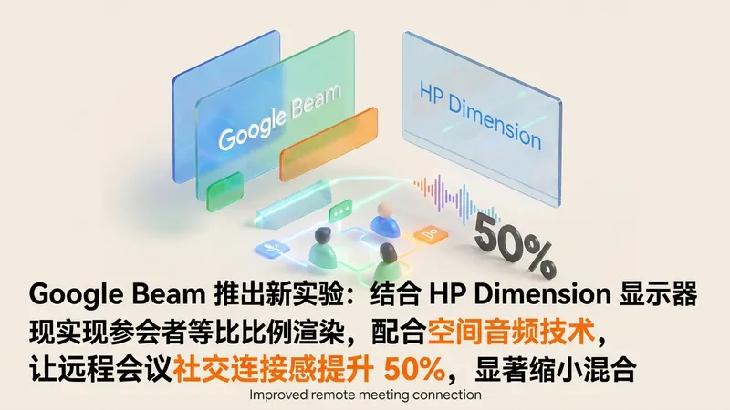 Google Beam 迎重大更新：真人等比例显示与空间音频提升会议临场感