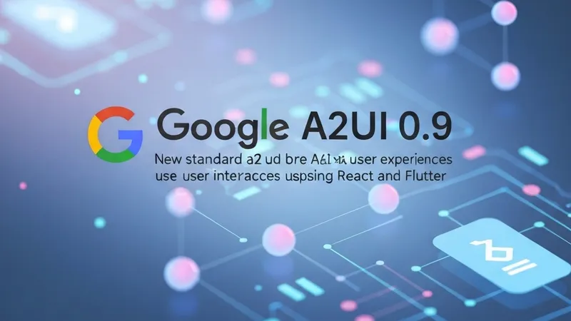 谷歌发布AI代理生成式UI标准A2UI 0.9，赋能动态界面构建