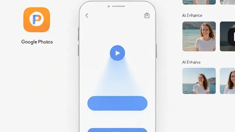 Google Photos on Android Launches "AI Enhance" Button Globally with Automated Lighting, Contrast, and Video Speed Controls