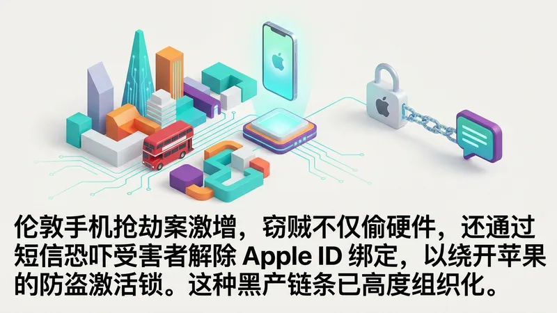 伦敦智能手机盗窃猖獗：窃贼发送恐吓短信，逼迫受害者解锁 Apple ID