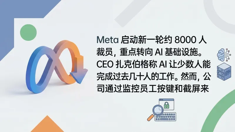 Meta 开启 8000 人裁员：以人力换算力，监控员工行为训练 AI