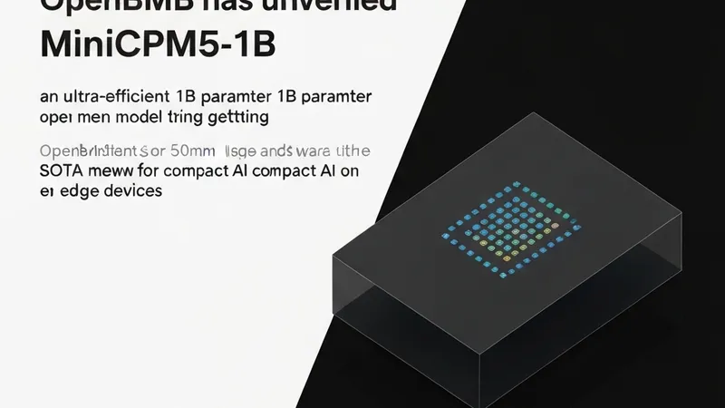 MiniCPM5-1B Launched: New SOTA Compact Open Model for Ultra-Efficient On-Device AI