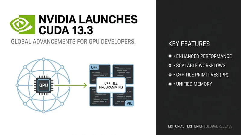 NVIDIA CUDA 13.3 Released: Featuring C++ Tile Programming, Compiler Autotuning, and Python Updates