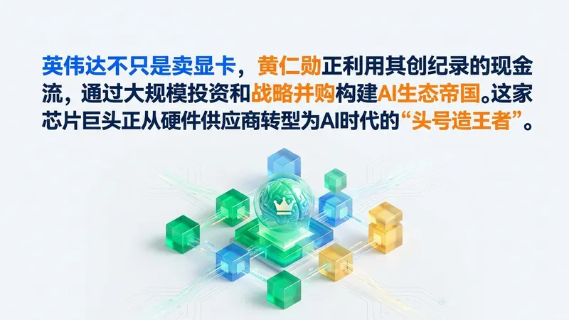 黄仁勋豪掷900亿美元：英伟达通过疯狂投资并购巩固AI霸权