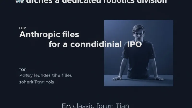 早报：OpenAI进军机器人领域；Anthropic拟上市；天涯重启