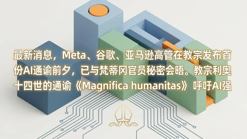 教宗AI通谕前夕：Meta、谷歌、亚马逊高管会晤梵蒂冈，促AI伦理监管