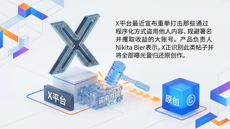 X平台重拳打击内容盗用，维护创作者权益